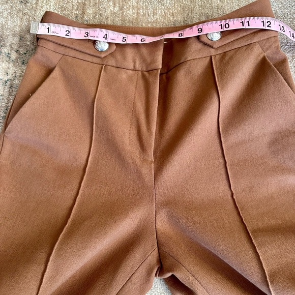 NWOT Veronica Beard Elbery Seamed Flare Pants Size 00. Cocoa - Picture 7 of 10